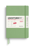 Leuchtturm1917 Agenda 2027 Medium Hard Cover Week Hor. Sage