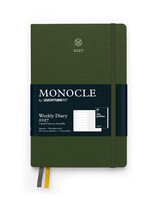 Monocle by Leuchtturm1917 Linnen Agenda 2027 Weekly/Note Olive