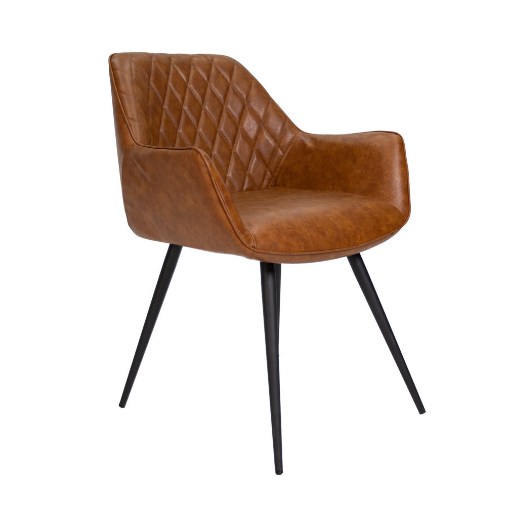 Eetkamerstoel Cose cognac Eetkamerstoel Cose cognac