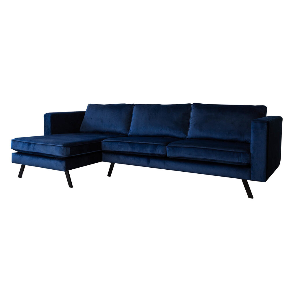 3-zits hoekbank Amsterdam Dark Blue Left 3-zits hoekbank Amsterdam Dark Blue Left