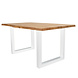 Eetkamertafel Siberia 220 x 100 U-Poot wit boomstam Eetkamertafel Siberia 220 x 100 U-Poot wit boomstam