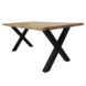 Eetkamertafel Siberia 200 x 100 X-Poot boomstam Eetkamertafel Siberia 200 x 100 X-Poot boomstam