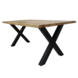 Eetkamertafel Siberia 140 x 80 X-Poot boomstam Eetkamertafel Siberia 140 x 80 X-Poot boomstam