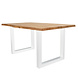Eetkamertafel Siberia 140 x 80 U-Poot wit boomstam Eetkamertafel Siberia 140 x 80 U-Poot wit boomstam