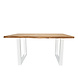 Eetkamertafel Siberia 140 x 80 U-Poot wit boomstam Eetkamertafel Siberia 140 x 80 U-Poot wit boomstam
