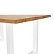 Eetkamertafel Siberia 140 x 80 U-Poot wit boomstam Eetkamertafel Siberia 140 x 80 U-Poot wit boomstam