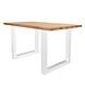 Eetkamertafel Siberia 160 x 90 U-Poot wit Eetkamertafel Siberia 160 x 90 U-Poot wit