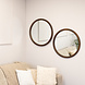 Antwerpen - Wood mirror 60cm Set of 2 Antwerpen - Wood mirror 60cm Set of 2