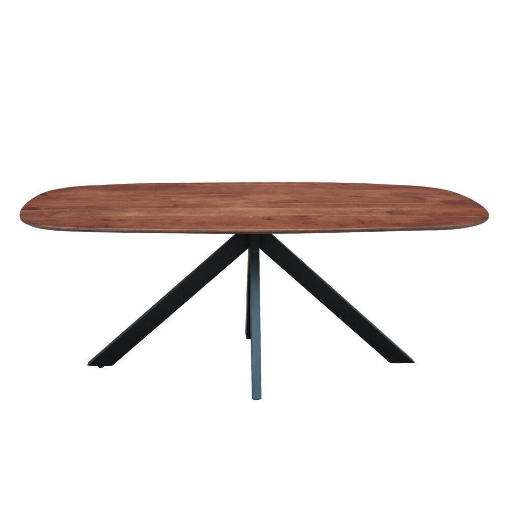 Eettafel deens ovaal Dokkum walnoot finish 220x100 cm Eettafel deens ovaal Dokkum walnoot finish 220x100 cm