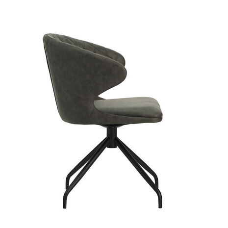Draaibare eetkamerstoel Calais antraciet Draaibare eetkamerstoel Calais antraciet