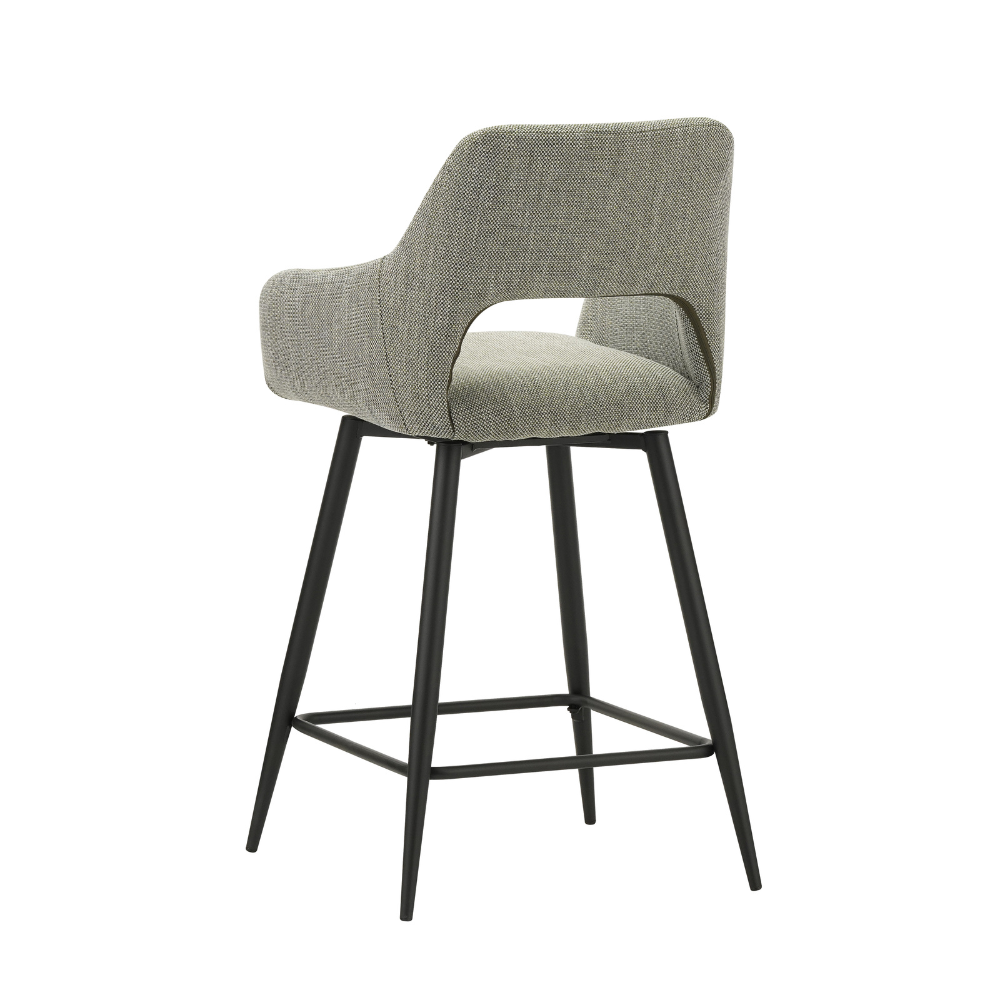 Barkruk Amiens draaibaar met armleuning groen Barkruk Amiens draaibaar met armleuning groen