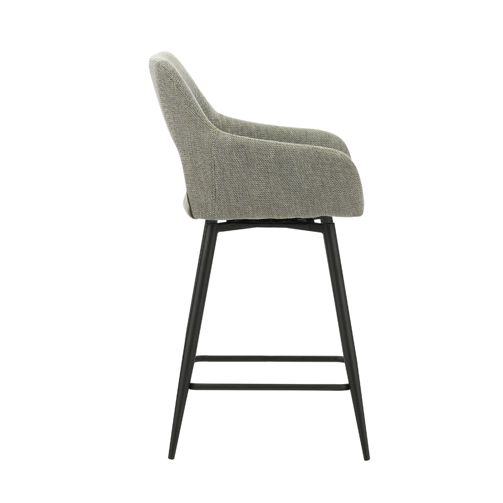 Barkruk Amiens draaibaar met armleuning groen Barkruk Amiens draaibaar met armleuning groen