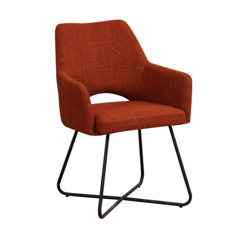 Eetkamerstoel met armleuning Brest terracotta Eetkamerstoel met armleuning Brest terracotta