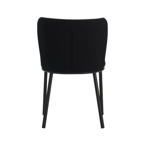 Eetkamerstoel Bourges bouclé zwart Eetkamerstoel Bourges bouclé zwart