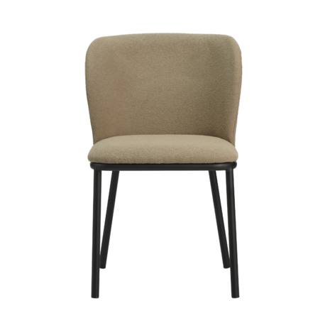 Eetkamerstoel Bourges bouclé taupe Eetkamerstoel Bourges bouclé taupe