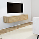 Zwevend tv-meubel 2-deurs Tijn robson eiken 160x30x35 cm Zwevend tv-meubel 2-deurs Tijn robson eiken 160x30x35 cm