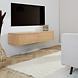 Zwevend tv-meubel 2-deurs Tijn rustiek eiken 160x30x35 cm Zwevend tv-meubel 2-deurs Tijn rustiek eiken 160x30x35 cm