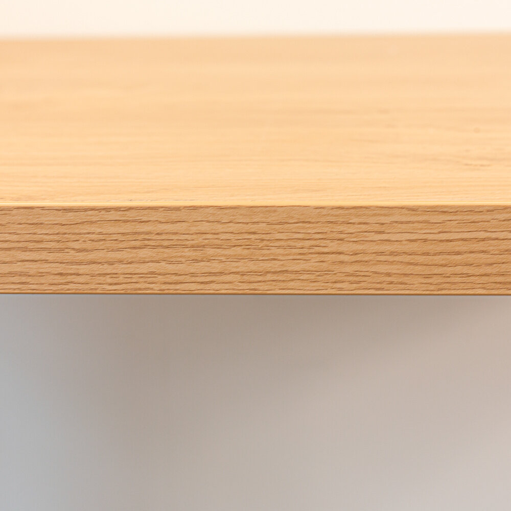 Verstelbaar zit-sta bureau Brussel rustiek eiken met wit onderstel 160 cm Verstelbaar zit-sta bureau Brussel rustiek eiken met wit onderstel 160 cm