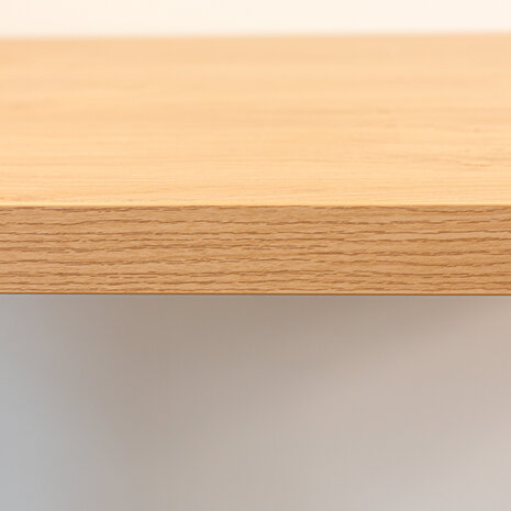 Verstelbaar zit-sta bureau Brussel rustiek eiken met wit onderstel 160 cm Verstelbaar zit-sta bureau Brussel rustiek eiken met wit onderstel 160 cm