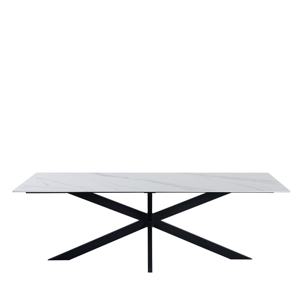 Eettafel Floris 170x90 cm marmerlook wit Eettafel Floris 170x90 cm marmerlook wit