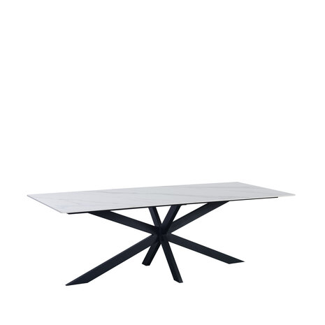 Eettafel Floris 170x90 cm marmerlook wit Eettafel Floris 170x90 cm marmerlook wit