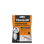 Toggler Toggler Hollewandplug TB 9-13 mm - 6 Stuks