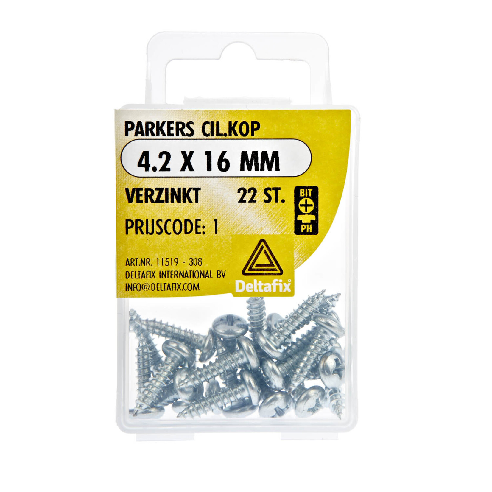 Deltafix Parkers  CK 4,2X16mm Verzinkt 22st