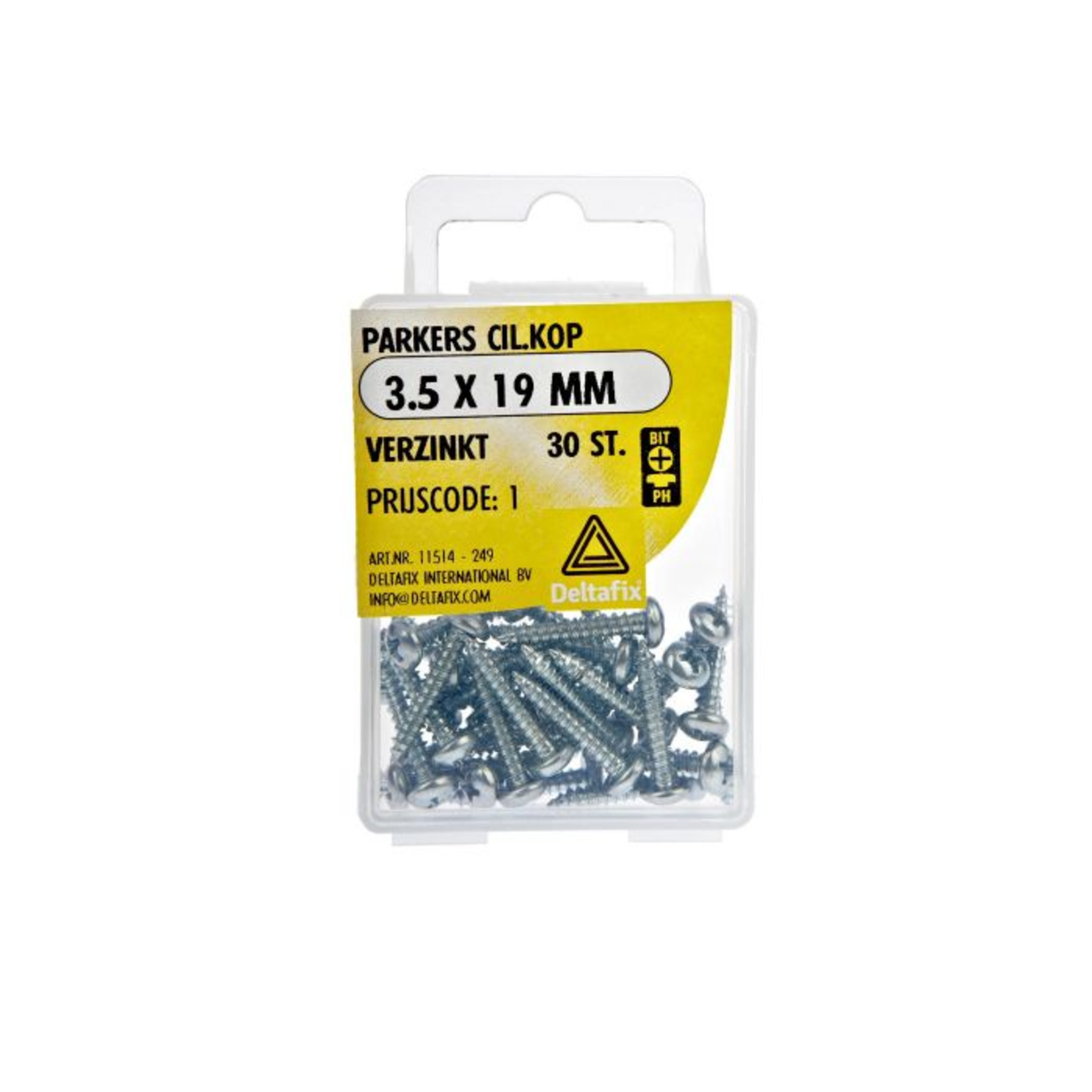 Deltafix Parkers  CK 3,5X19mm Verzinkt 30st