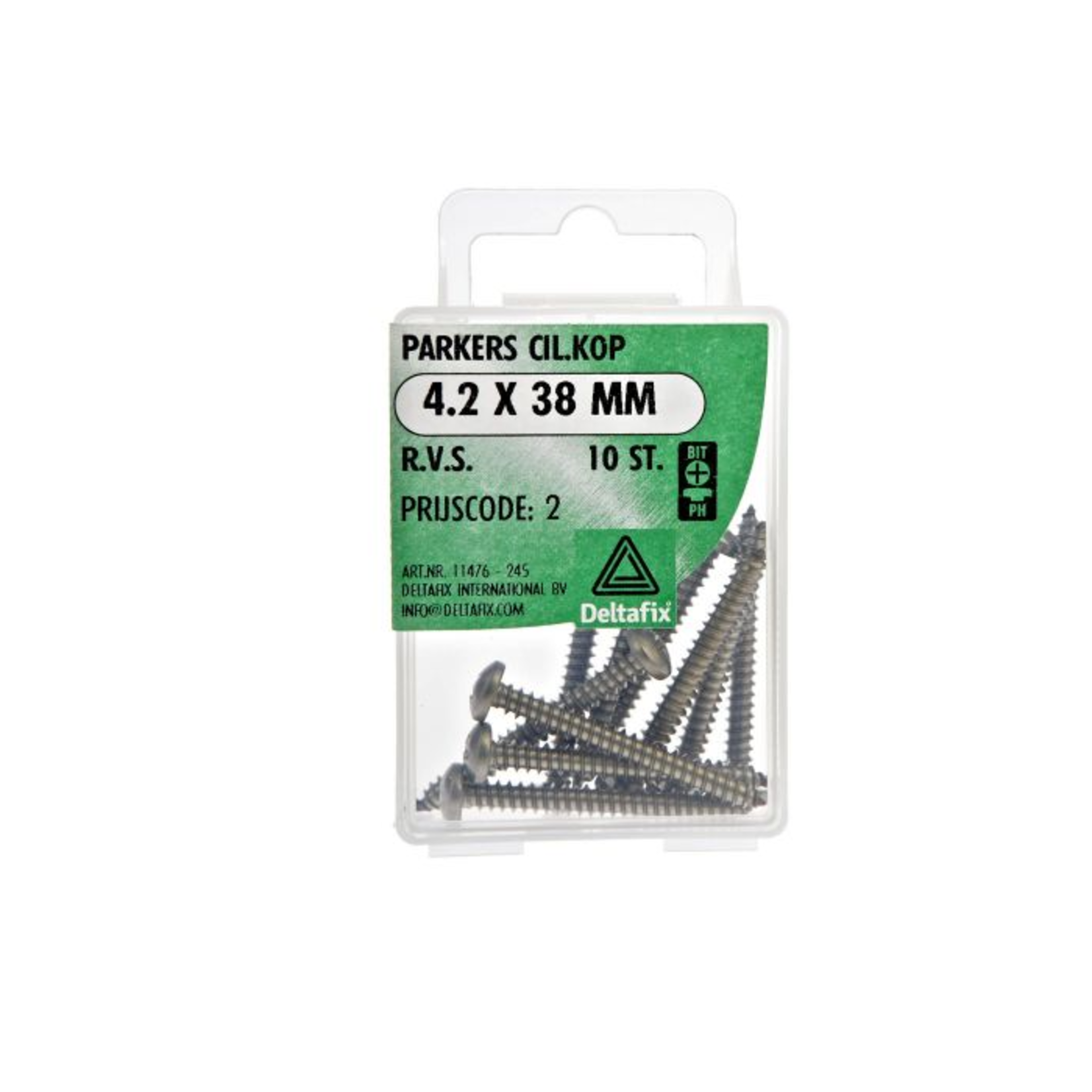 Deltafix Parkers  CK 4,2X38mm RVS 10st