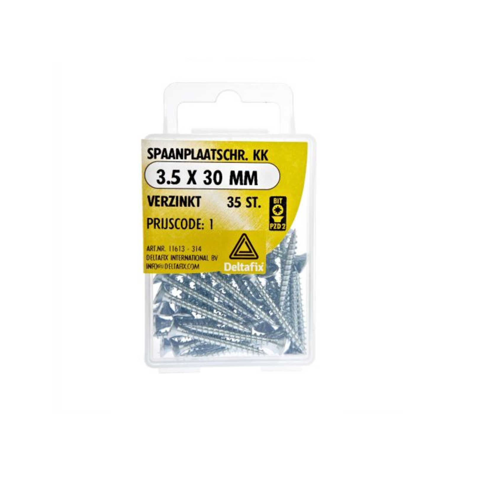 Deltafix Spaanplaat schroef 3,5X30mm 35st