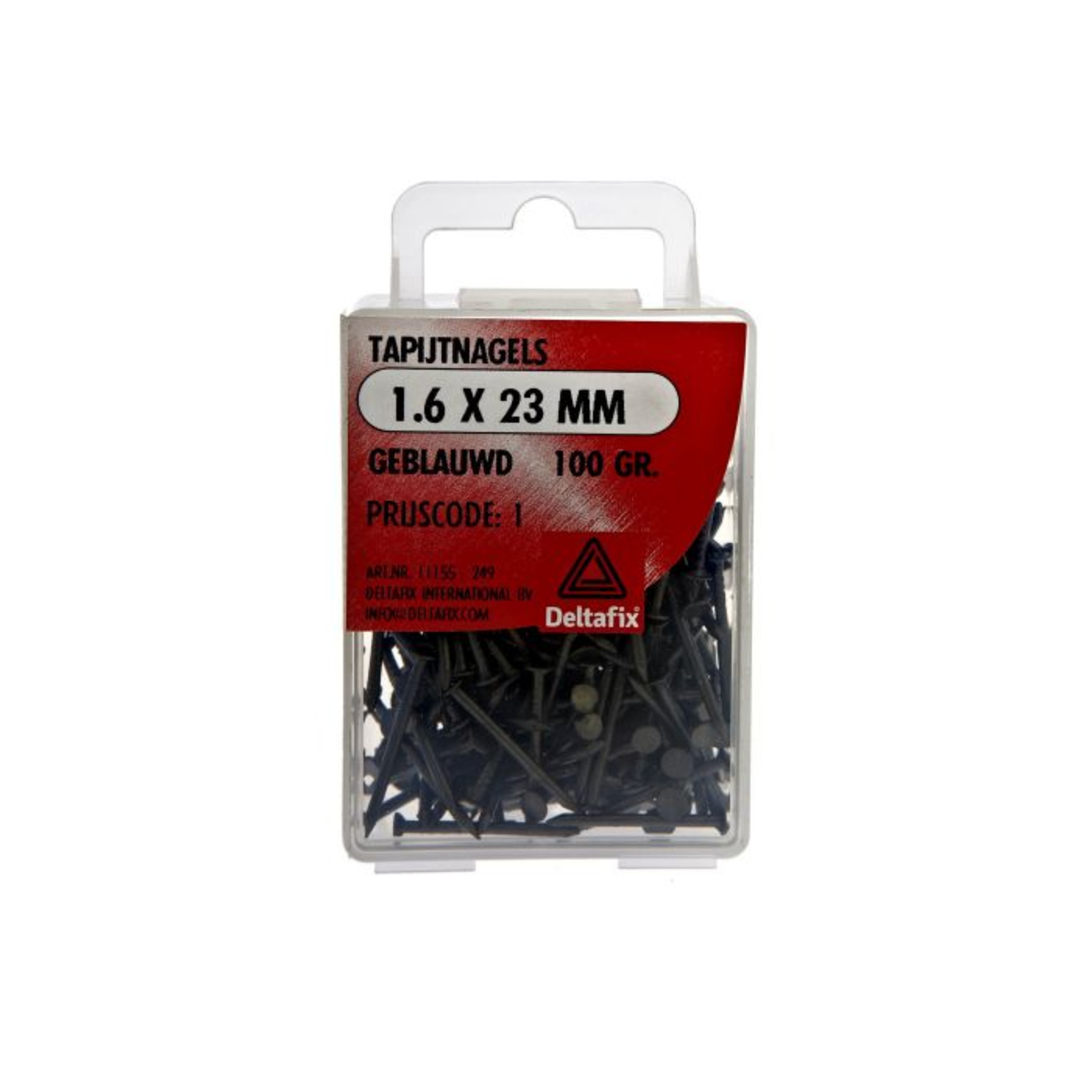 Deltafix Tapijtnagels 1,6X23mm Geblauwd 100gr