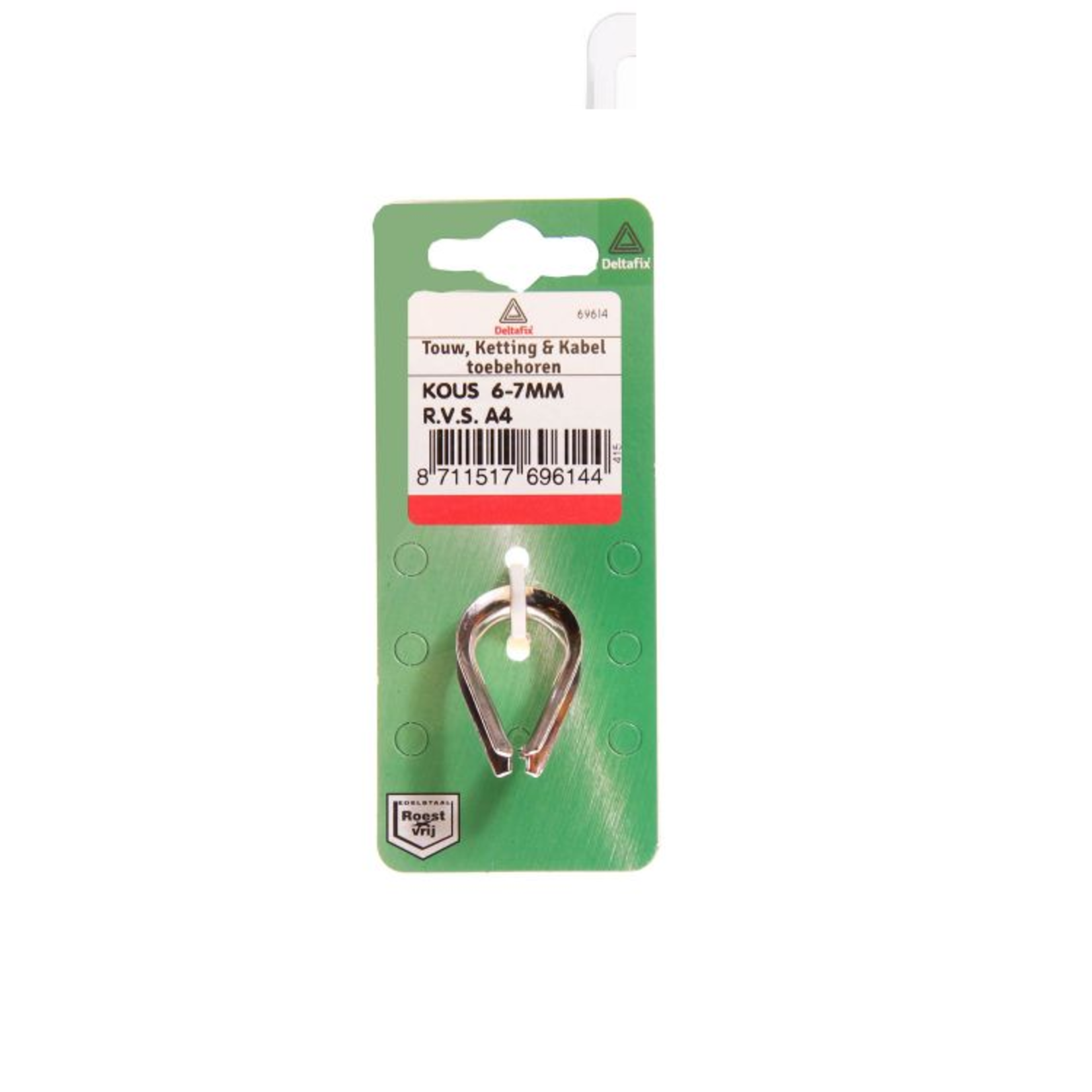 Deltafix Kous 4-5mm RVS 2st
