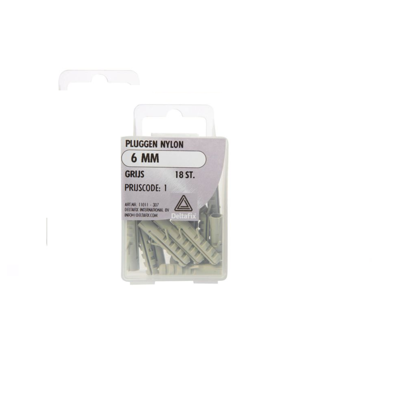 Deltafix  Pluggen  6 mm nylon  18ST