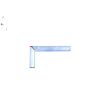 Skandia Winkelhaak Aluminium - 300 mm