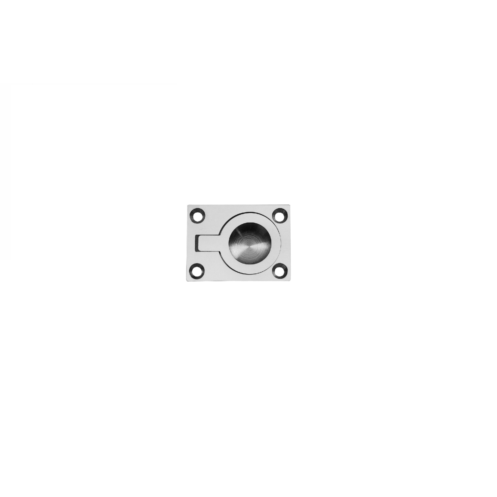 Qlinq  Luikring Mat Nikkel - 60 x 47 mm