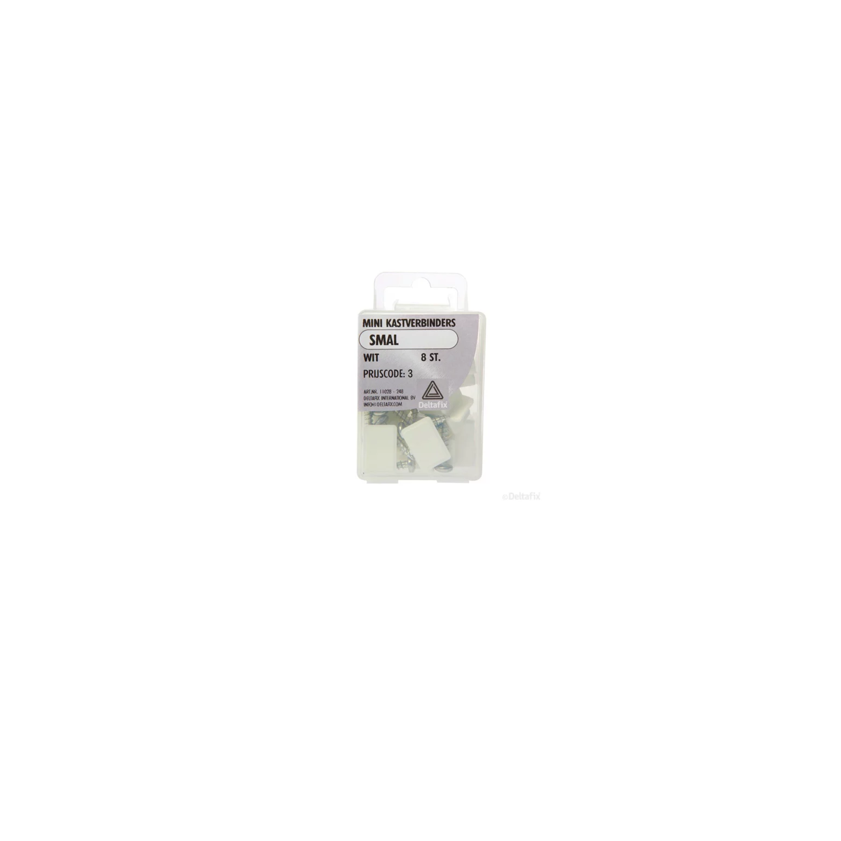 Deltafix Kast verbinders mini wit 8 stuks