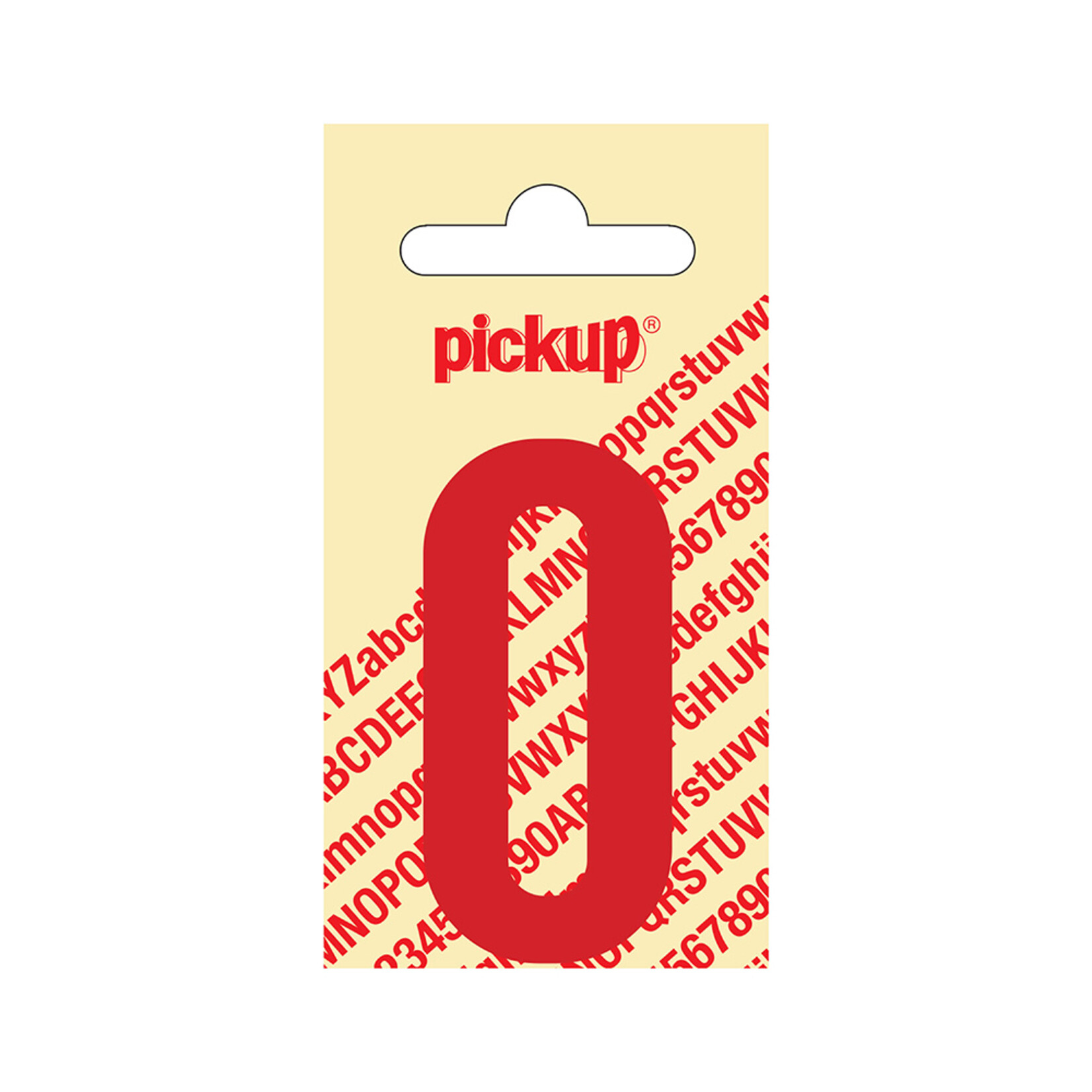 Pickup Pickup letter O rood 60mm