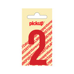 Pickup Pickup cijfer 2 nobel rood 60mm