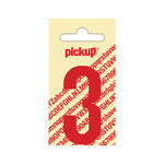 Pickup Pickup letter 3 nobel rood 60mm