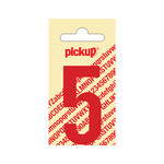 Pickup Pickup cijfer 5 nobel rood 60mm