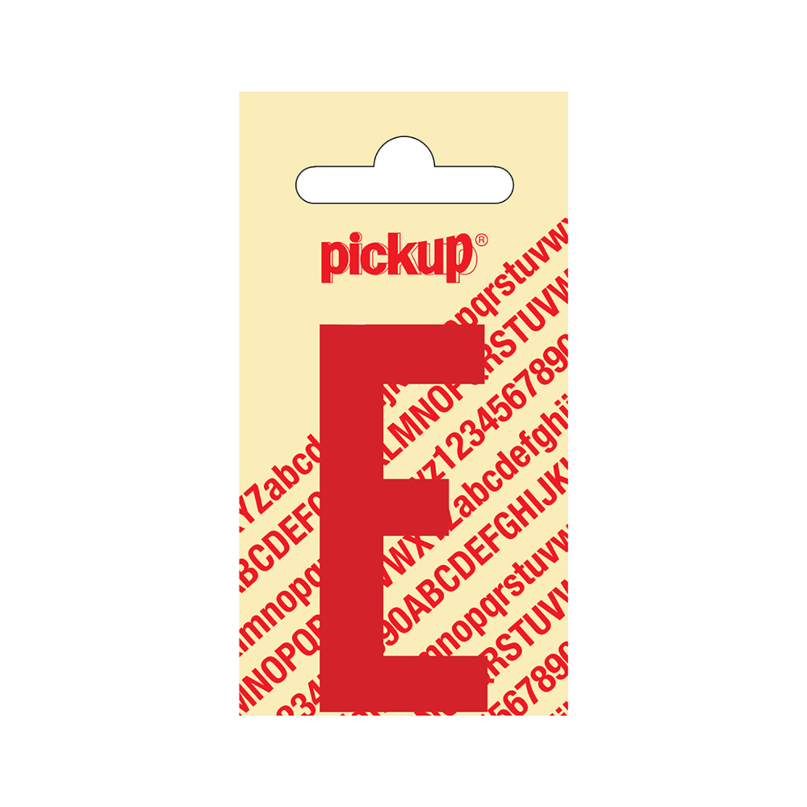Pickup Pickup letter E rood 60mm