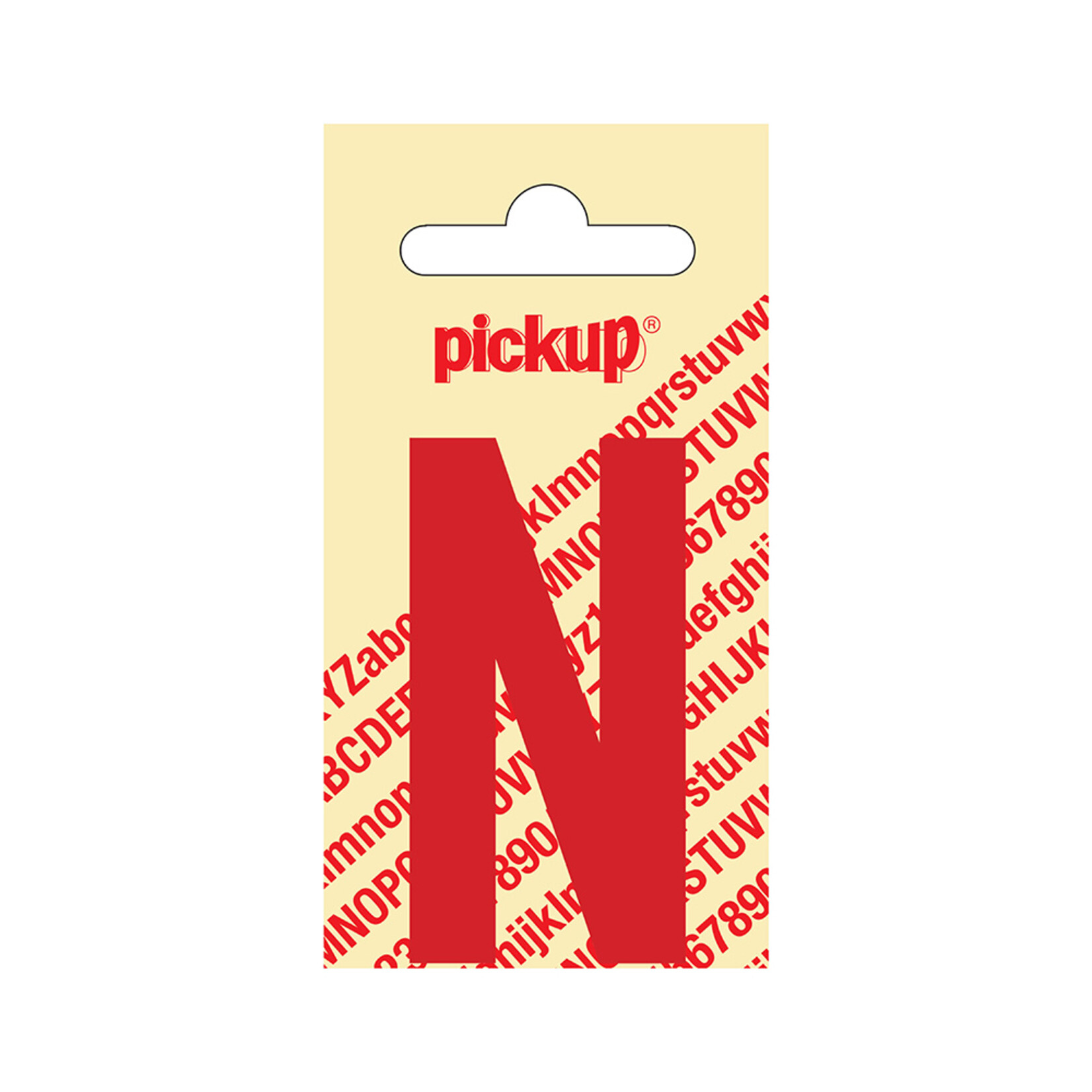 Pickup Pickup letter N rood 60mm
