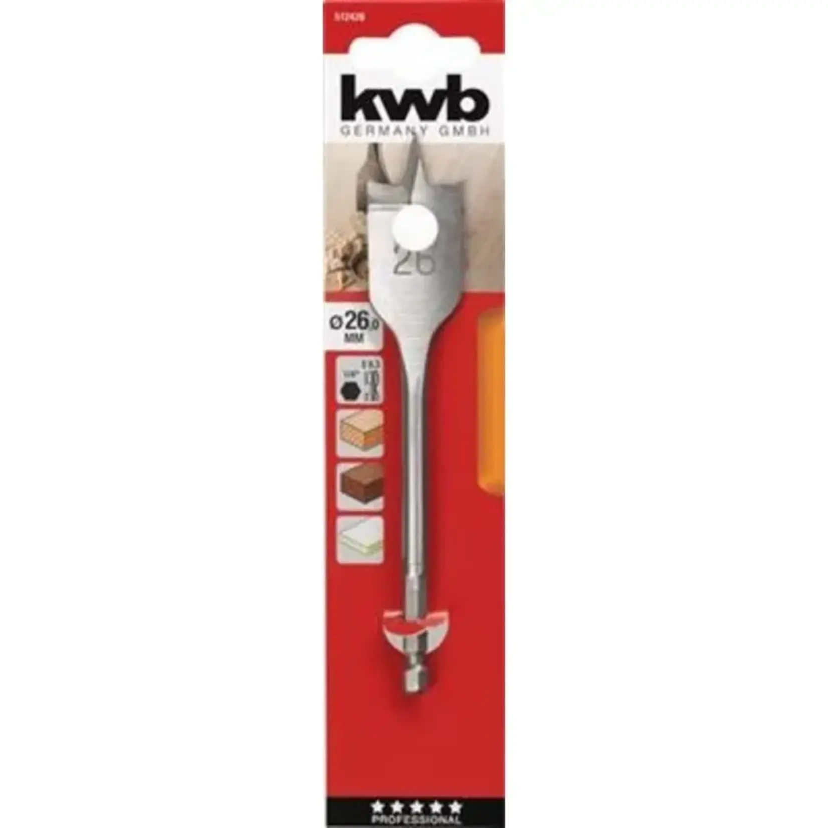 KWB Speedboor Hout 26 mm