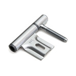 Dulimex Inboorpaumelle staal satijn verchroomd 14 mm montage kozijn