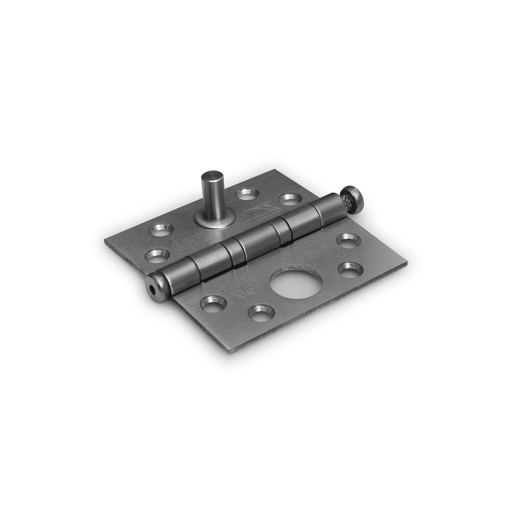 Dulimex Kogellagerscharnier SKG  rechte hoeken 76x76 mm RVS geborsteld