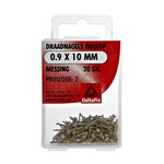 Deltafix Draadnagels bolkop 0.9x10mm messing 20gr