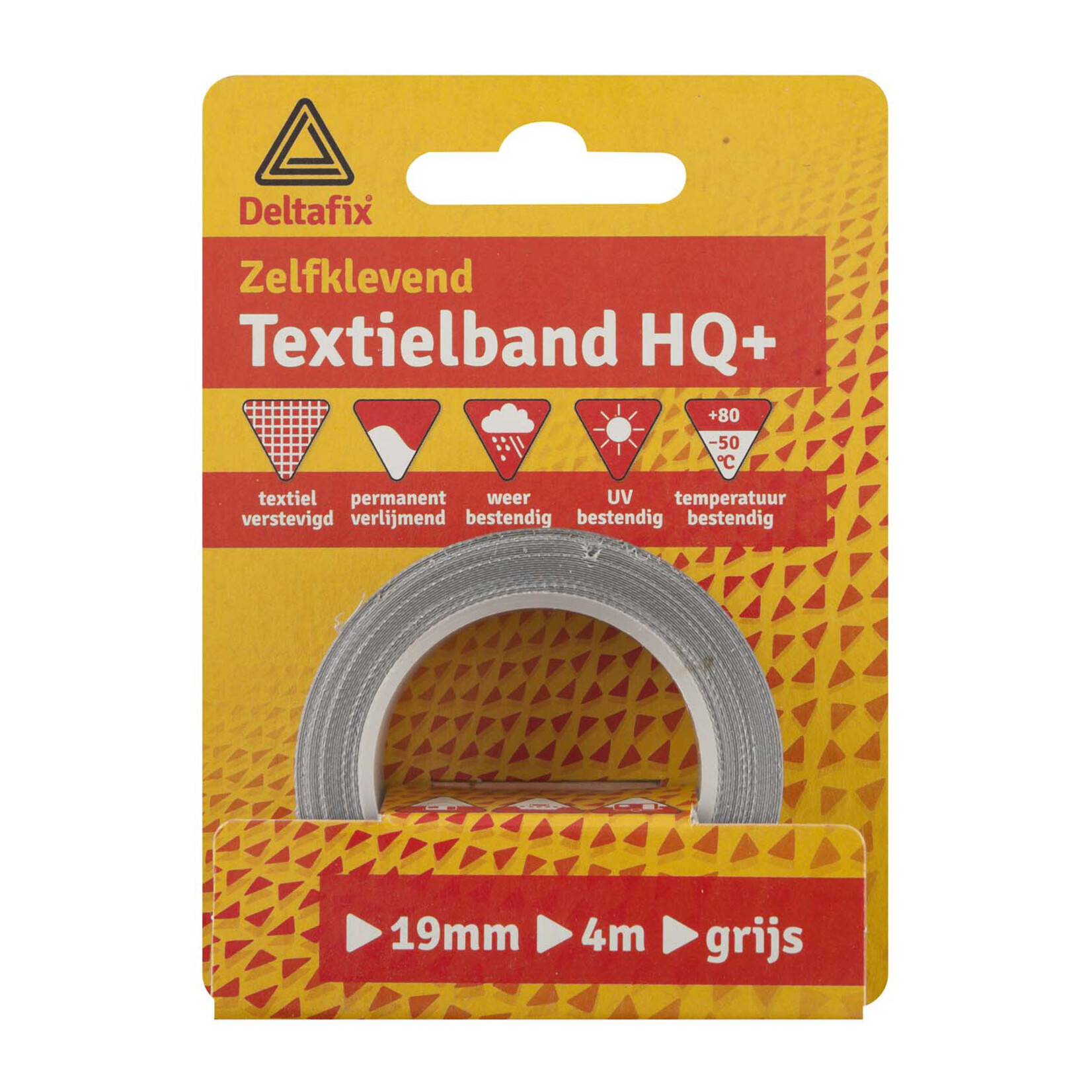 Deltafix Textielband zelfklevend/watervast bruin