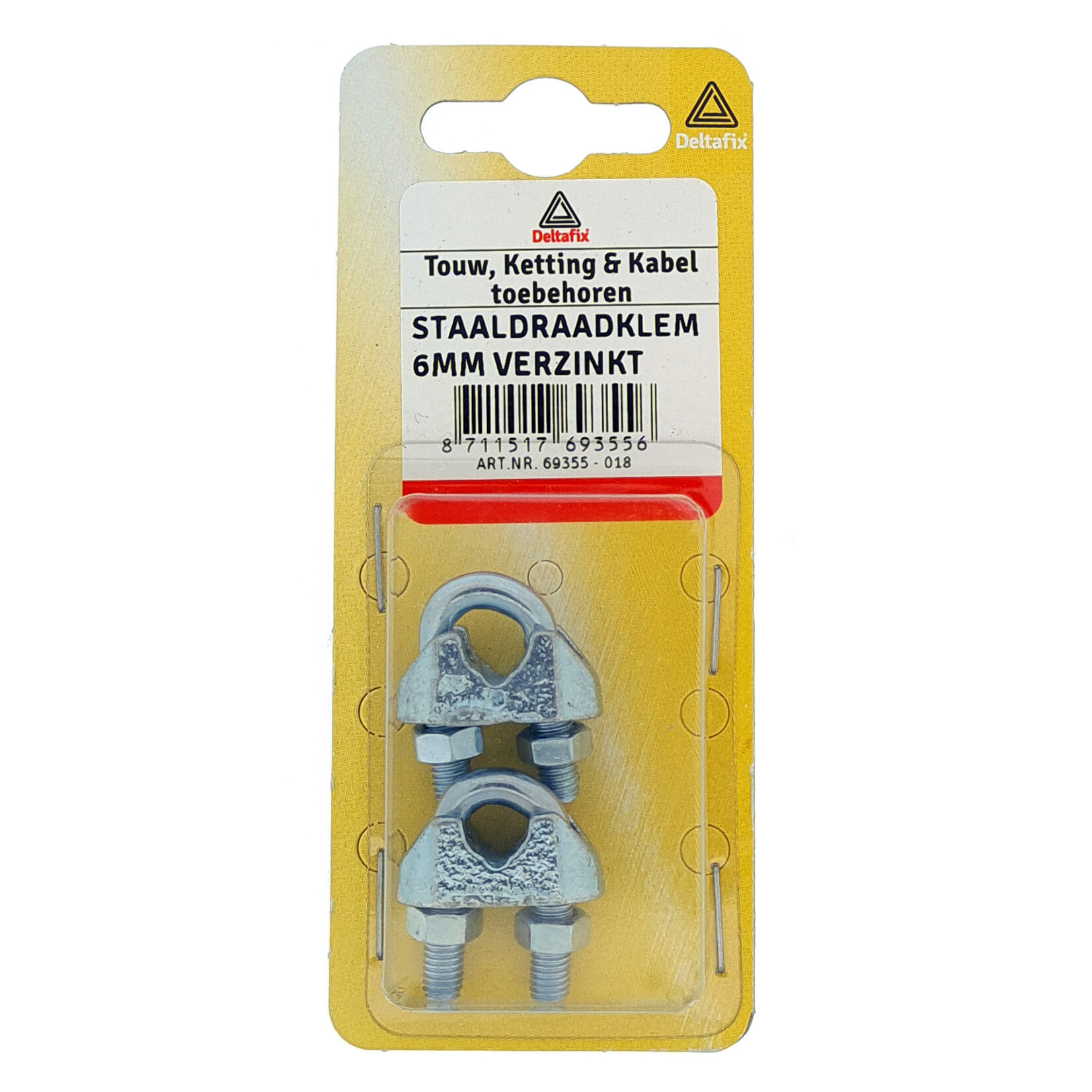 Deltafix Staaldraadklem Verzinkt 3 Mm 2 St
