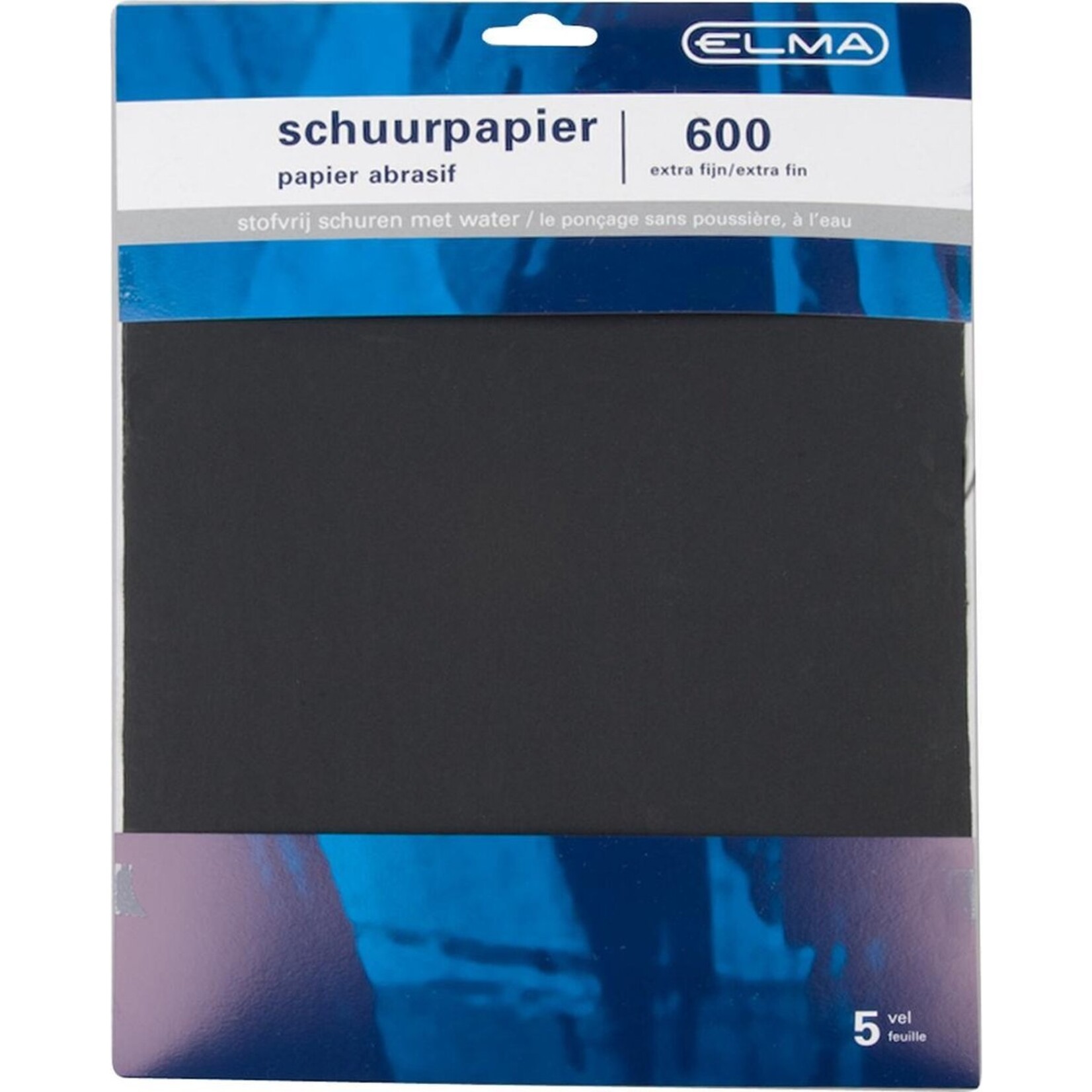 Elma Schuurpapier waterproof korrel 400 23x28cm 5st.