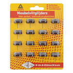 Deltafix Meubelviltglijder Kunststof 20 mm 16 stuks